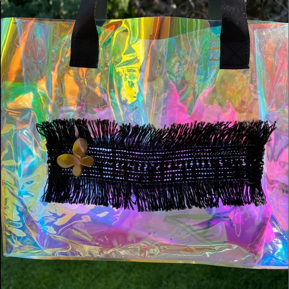 Swimming pool Handmade led tote bag, summer bag , bag - Picture 13 of 14